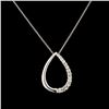 Image 1 : 14K Gold 0.38ctw Diamond Pendant