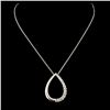 Image 2 : 14K Gold 0.38ctw Diamond Pendant