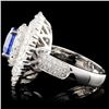 Image 3 : 18K White Gold 2.71ct Sapphire & 2.52ct Diamond Ri