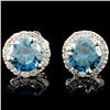 Image 1 : 14K Gold 1.45ctw Diamond Earrings
