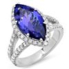 Image 1 : 14K Gold 5.00ct Tanzanite & 0.85ct Diamond Ring