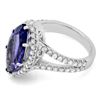 Image 2 : 14K Gold 5.00ct Tanzanite & 0.85ct Diamond Ring