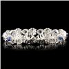 Image 2 : 14K Gold 3.34ct Sapphire & 2.11ctw Diamond Bracele
