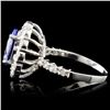 Image 3 : 14K Gold 2.50ct Tanzanite & 0.69ctw Diamond Ring
