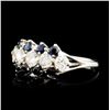 Image 2 : 14K Gold 0.59ct Sapphire & 0.61ctw Diamond Ring