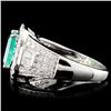Image 3 : 18K Gold 2.13ct Emerald & 1.11ctw Diamond Ring