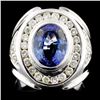 Image 1 : 14K Gold 2.50ct Tanzanite & 1.00ctw Diamond Ring