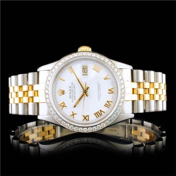 Rolex Day-Date 18K YG Diamond 36MM Watch