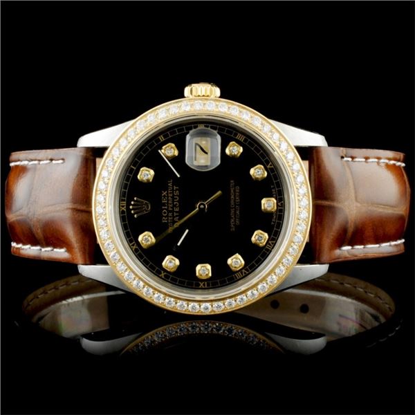 Rolex DateJust 1.35ct Diamond 36MM Wristwatch