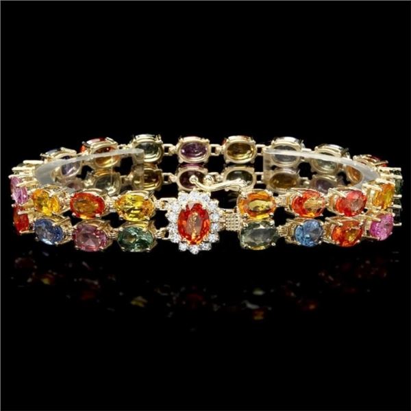 18k White Gold 10.00ct Diamond Tennis Bracelet