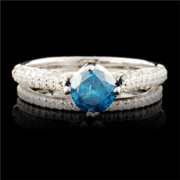 14K Gold 1.17ctw Fancy Diamond Pendant