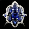 Image 1 : 18K Gold 5.31ctw Diamond Ring