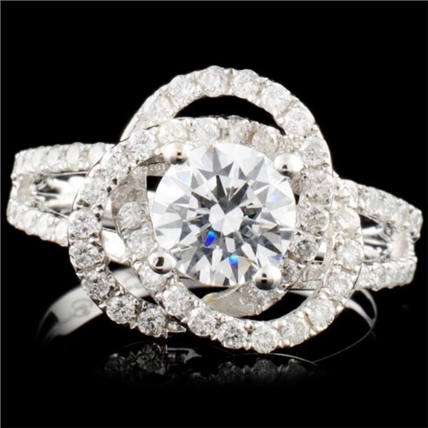 14K White Gold 1.97ctw Diamond Ring