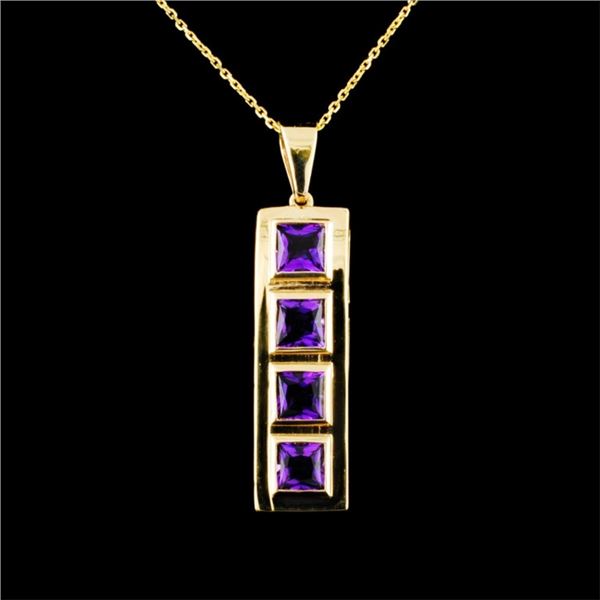 14K Gold 0.18ctw Diamond Pendant