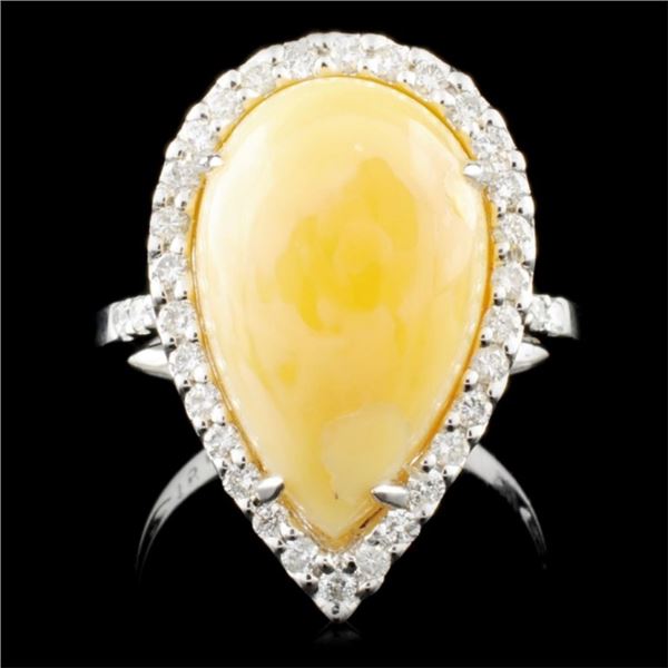 18K Gold 0.14ctw Diamond Pendant