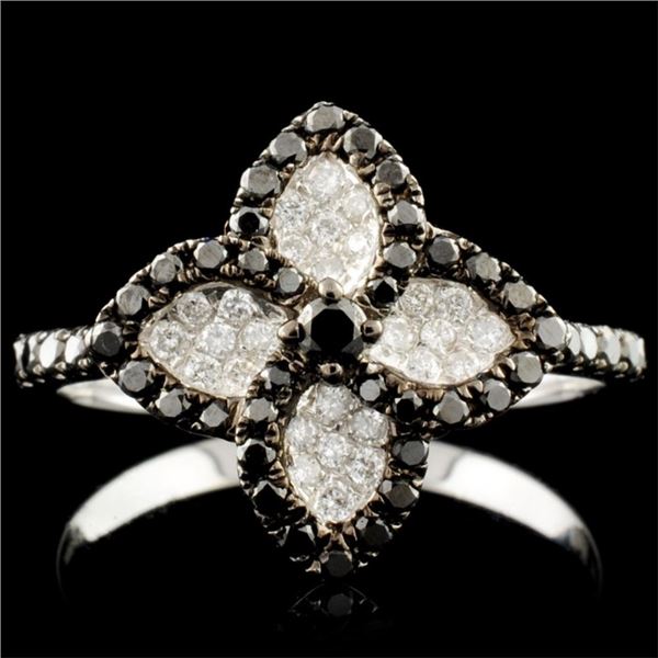 14K Gold 7.50ct Topaz & 1.25ctw Diamond Ring