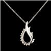 Image 2 : 14K Gold 0.20ctw Diamond Pendant