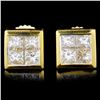 Image 1 : 18K Gold 1.12ctw Diamond Earrings