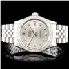 Image 6 : Rolex SS DateJust 36mm Diamond Wristwatch