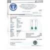 Image 3 : 18K Gold 6.25ctw Emerald & 1.15ctw Diamond Earring