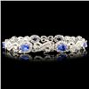 Image 2 : 18K Gold 5.52ct Tanzanite & 4.38ctw Diamond Bracel