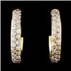 Image 1 : 18K Yellow Gold 0.50ct Diamond Earrings