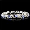 Image 2 : 14K Gold 5.52ct Tanzanite & 0.41ctw Diamond Bracel