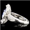 Image 3 : 18K Gold 1.74ct Sapphire & 1.26ctw Diamond Ring