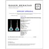 Image 3 : 14K Gold 2.87ct Apatite & 0.69ctw Diamond Earrings