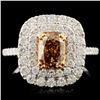Image 1 : 18K Gold 2.00ctw Fancy Diamond Ring
