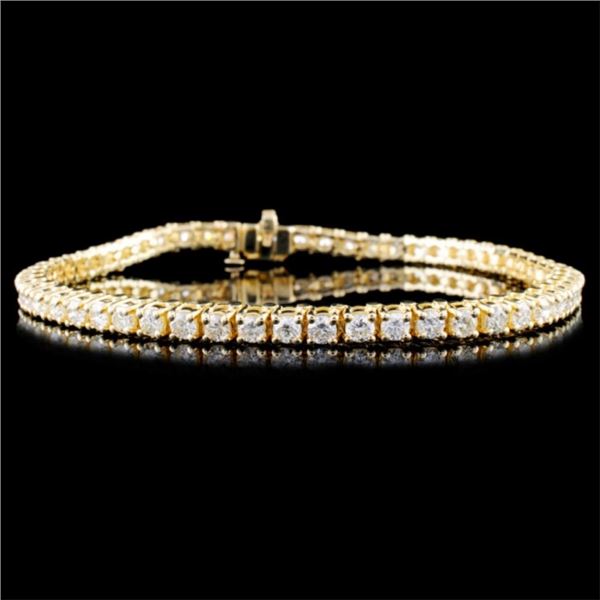 14K Gold 4.00ctw Diamond Bracelet