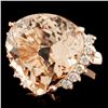 Image 2 : 14K Gold 20.17ct Morganite & 0.49ctw Diamond Ring