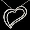 Image 1 : 18K White Gold 1.52ctw Diamond Necklace