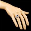 Image 3 : 18K Gold 0.83ct Sapphire & 1.02ctw Diamond Ring