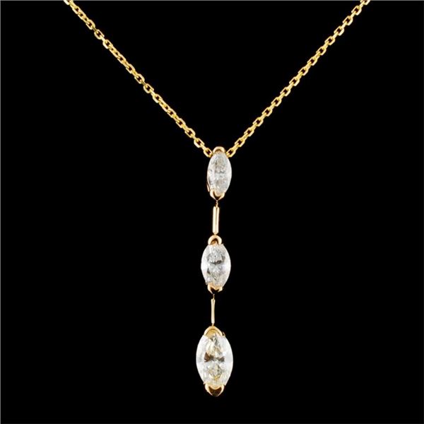 14K Gold 0.55ctw Diamond Pendant