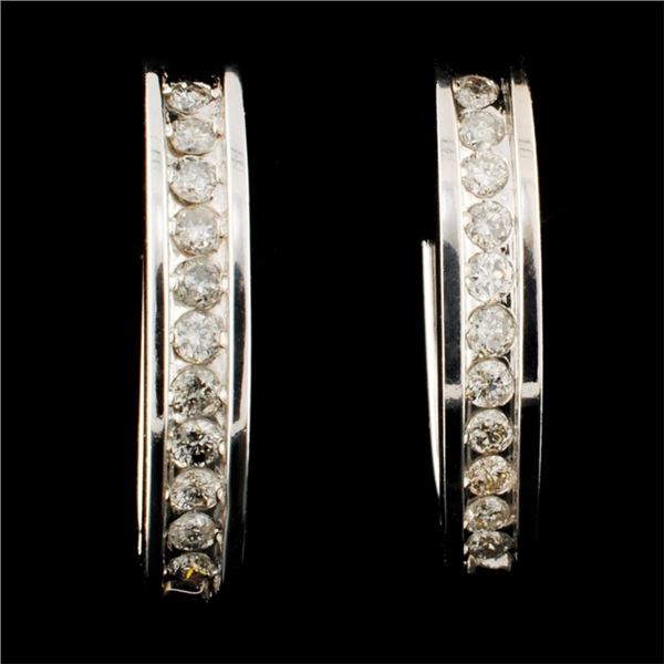 14K Gold 0.37ctw Diamond Earrings