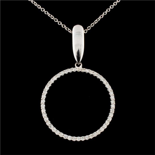 14K Gold 0.37ctw Diamond Pendant