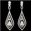 Image 1 : 14K White Gold 1.63ctw Diamond Earrings