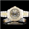 Image 1 : Rolex YG/SS DateJust Ladies Diamond Wristwatch