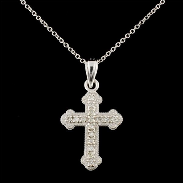 14K Gold 0.13ctw Diamond Pendant