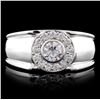 Image 1 : 14K White Gold 0.68ctw Diamond Ring
