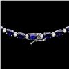Image 3 : `14k Gold 30.00ct Sapphire & 1.00ct Diamond Neckla