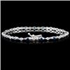 Image 2 : 18K White Gold 1.98ctw Fancy Color Diamond Bracele