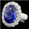 Image 2 : 18K White Gold 8.16ct Tanzanite & 2.63ct Diamond R
