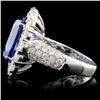 Image 3 : 18K White Gold 8.16ct Tanzanite & 2.63ct Diamond R