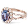 Image 2 : 14K Rose Gold 2.50ct Tanzanite & 1.00ct Diamond Ri