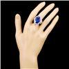 Image 4 : 18K Gold 17.41ct Tanzanite & 3.68ctw Diamond Ring