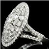 Image 3 : 18K White Gold 3.39ct Natural Diamond Ring