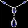 Image 2 : 18K White Gold 15.42ct Tanzanite & 3.76ctw Diamond