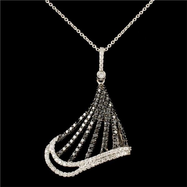 14K Gold 1.40ctw Diamond Pendant